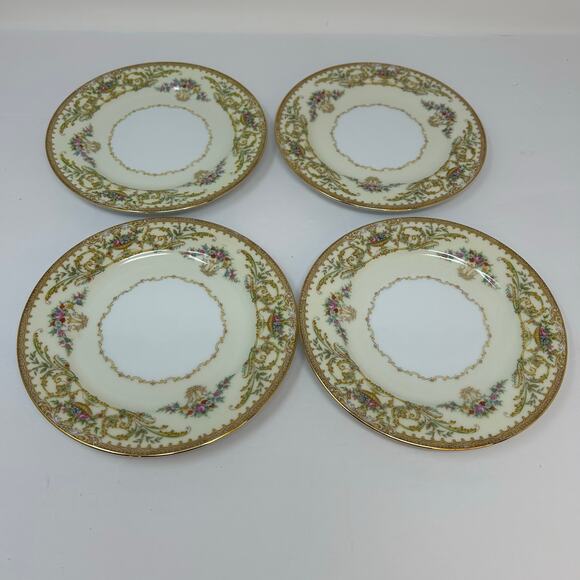 Lot 4 VTG Noritake China Nanette 6-3/8 Bread Dessert Plates #683 Japan - Picture 1 of 6